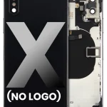 Iphone X ile Uyumlu Küçük Bileşenler Önceden Takılmış Arka Muhafaza Logo Yok Plus Uzay Grisi ile Uyumlu