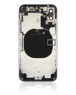 Iphone X ile Uyumlu Küçük Bileşenler Önceden Takılmış Arka Muhafaza Logo Yok Plus Uzay Grisi ile Uyumlu - Görsel 3