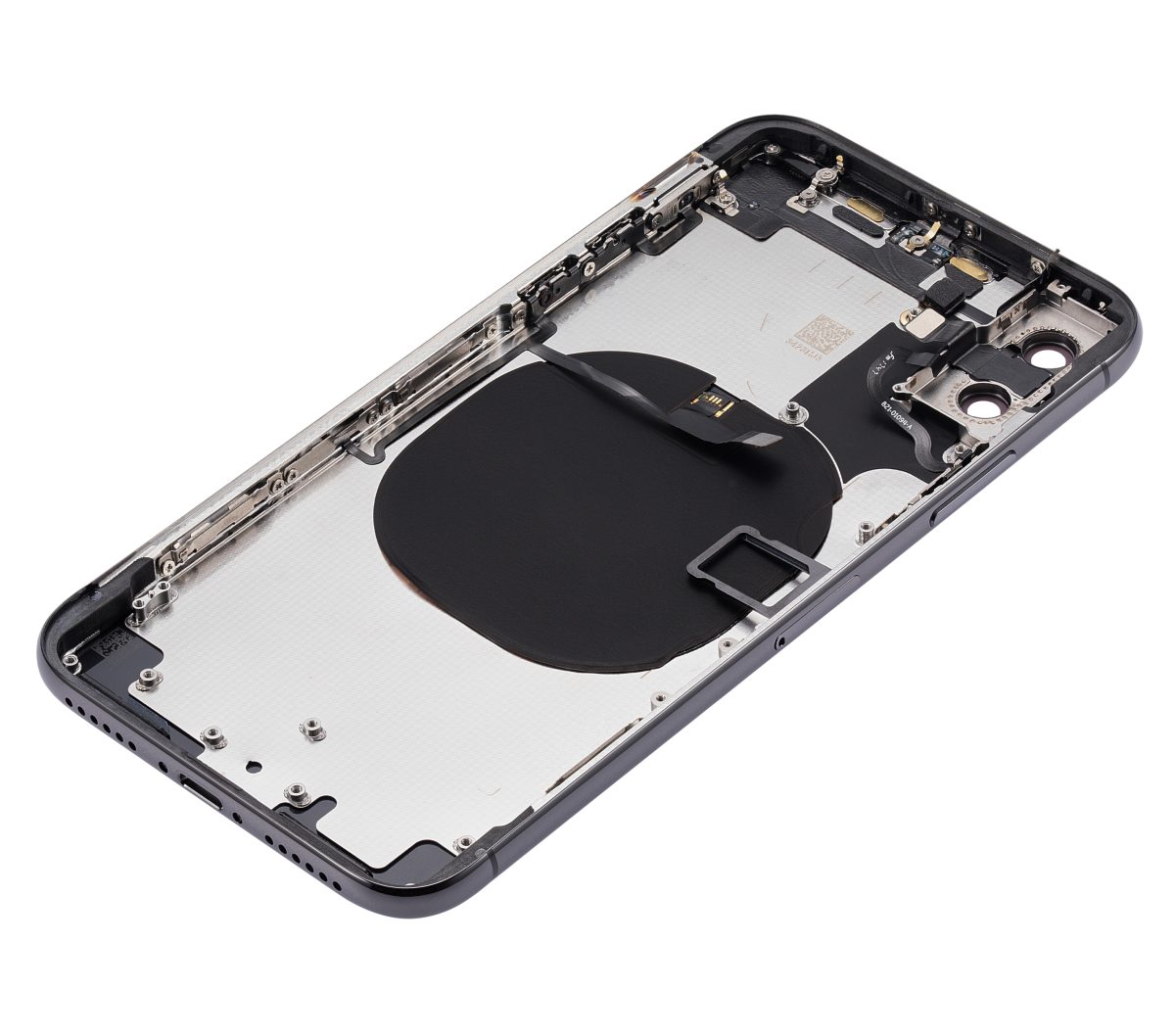 Iphone X ile Uyumlu Küçük Bileşenler Önceden Takılmış Arka Muhafaza Logo Yok Plus Uzay Grisi ile Uyumlu - Görsel 5