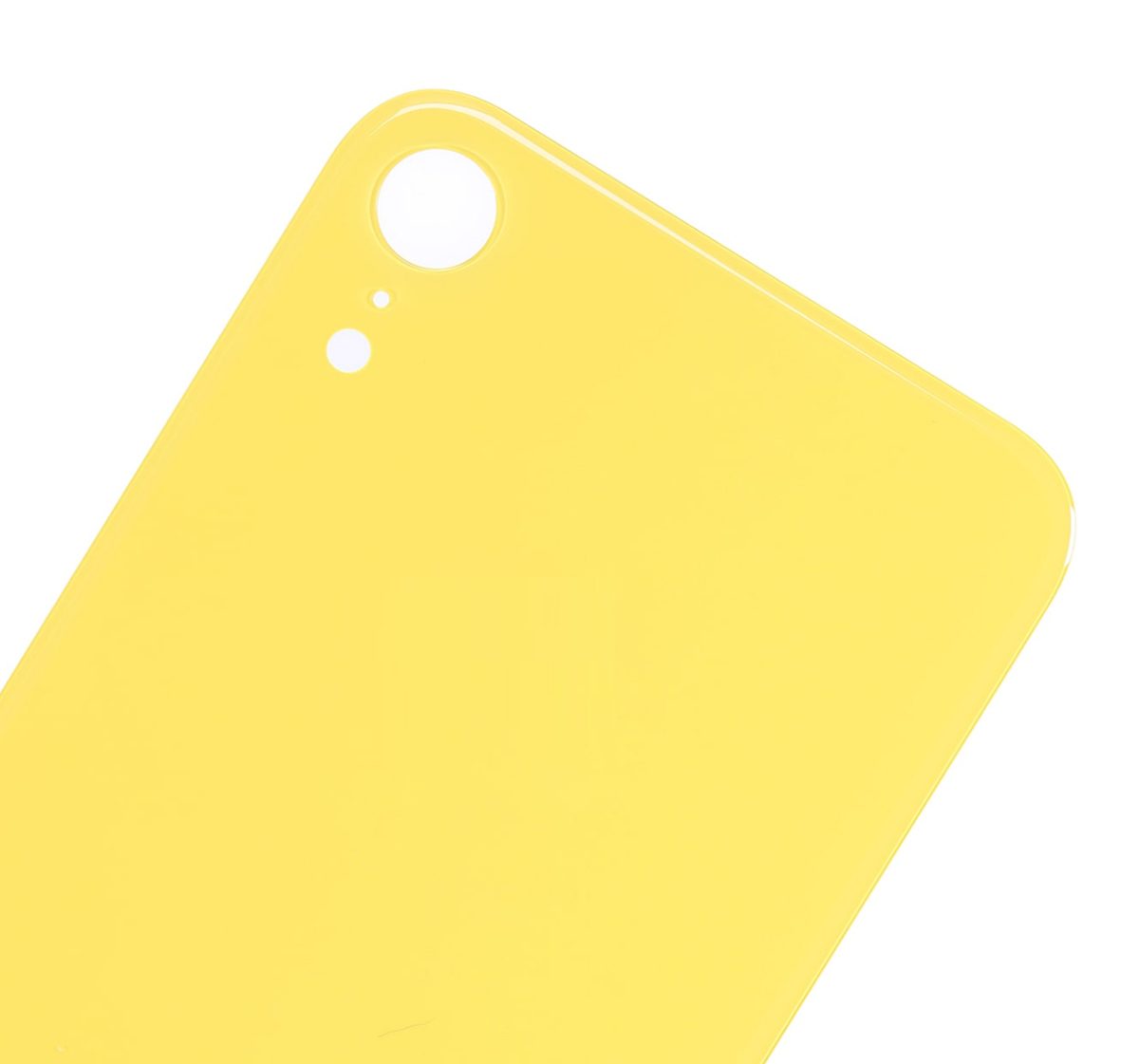 Iphone Xr ile Uyumlu Arka Kapak Camı ile Uyumlu Logo Yok Sarı - Görsel 1