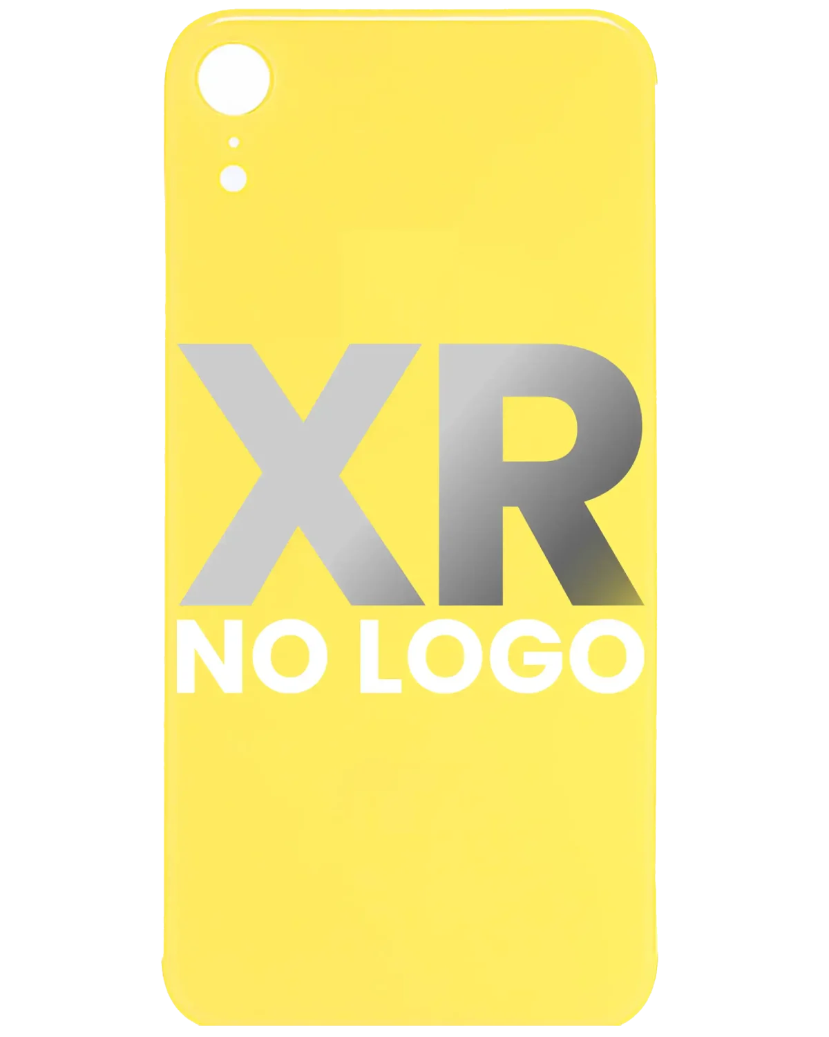 Iphone Xr ile Uyumlu Arka Kapak Camı ile Uyumlu Logo Yok Sarı - Görsel 4