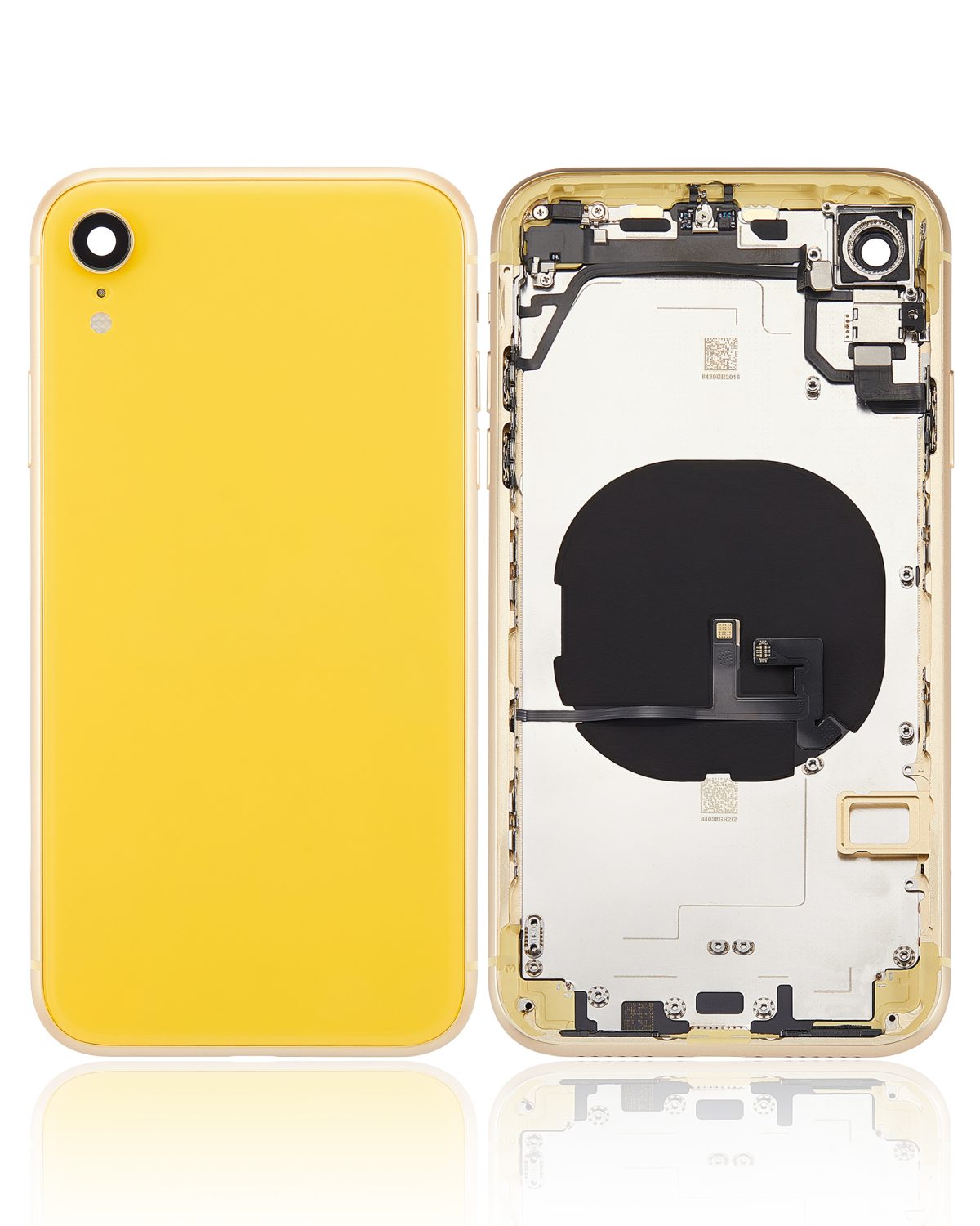 Iphone Xr ile Uyumlu Kasa Bileşenler Önceden Takılmış  Sarı ile Uyumlu Kasa - Görsel 1