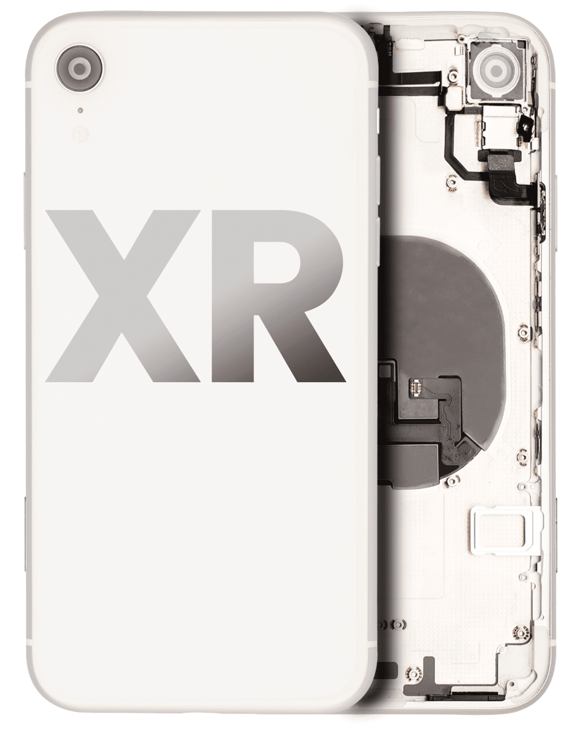 Iphone Xr ile Uyumlu Kasa Bileşenler Önceden Takılmış ile Uyumlu Kasa  Beyaz