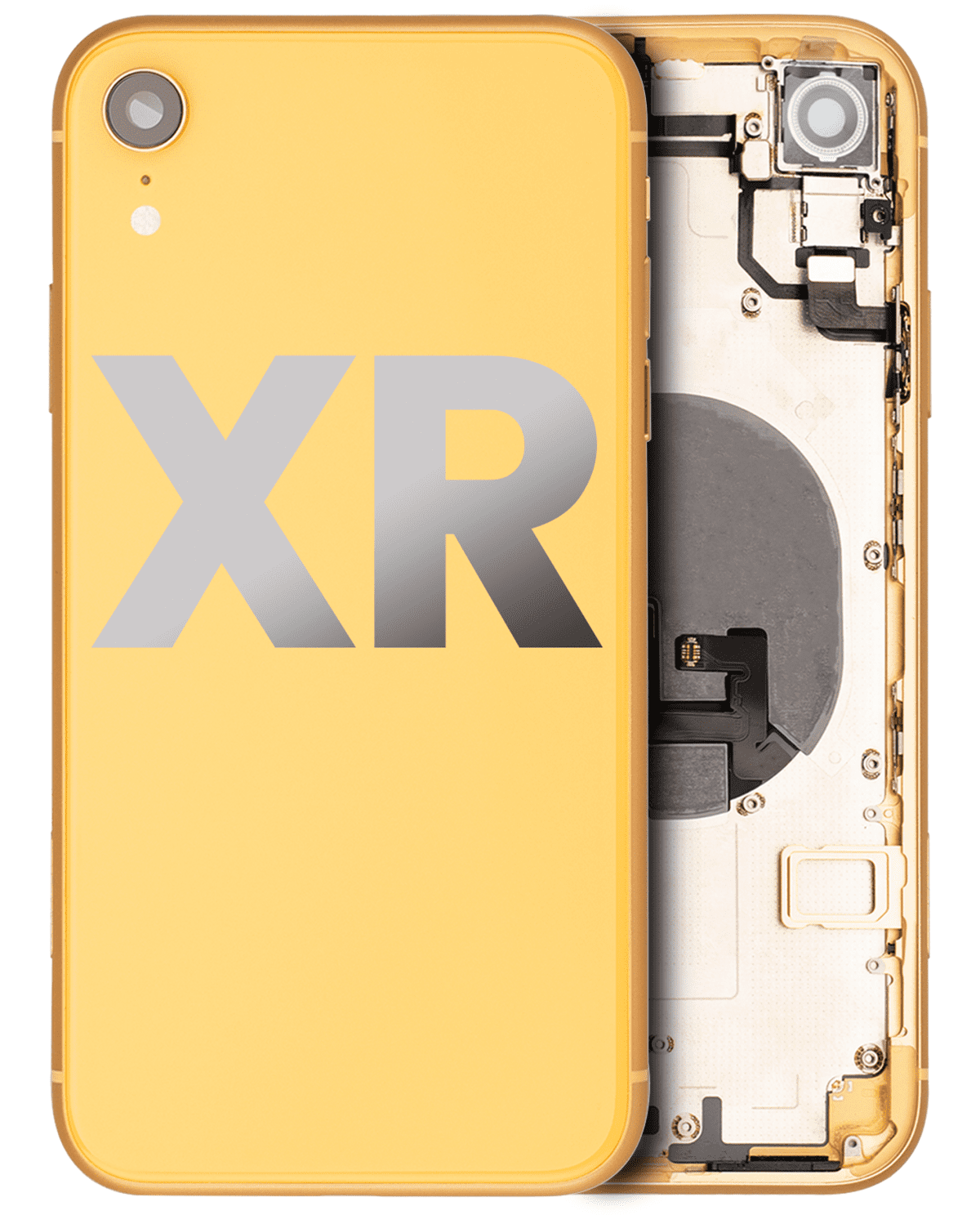Iphone Xr ile Uyumlu Kasa Bileşenler Önceden Takılmış ile Uyumlu Kasa Kasa Sarı