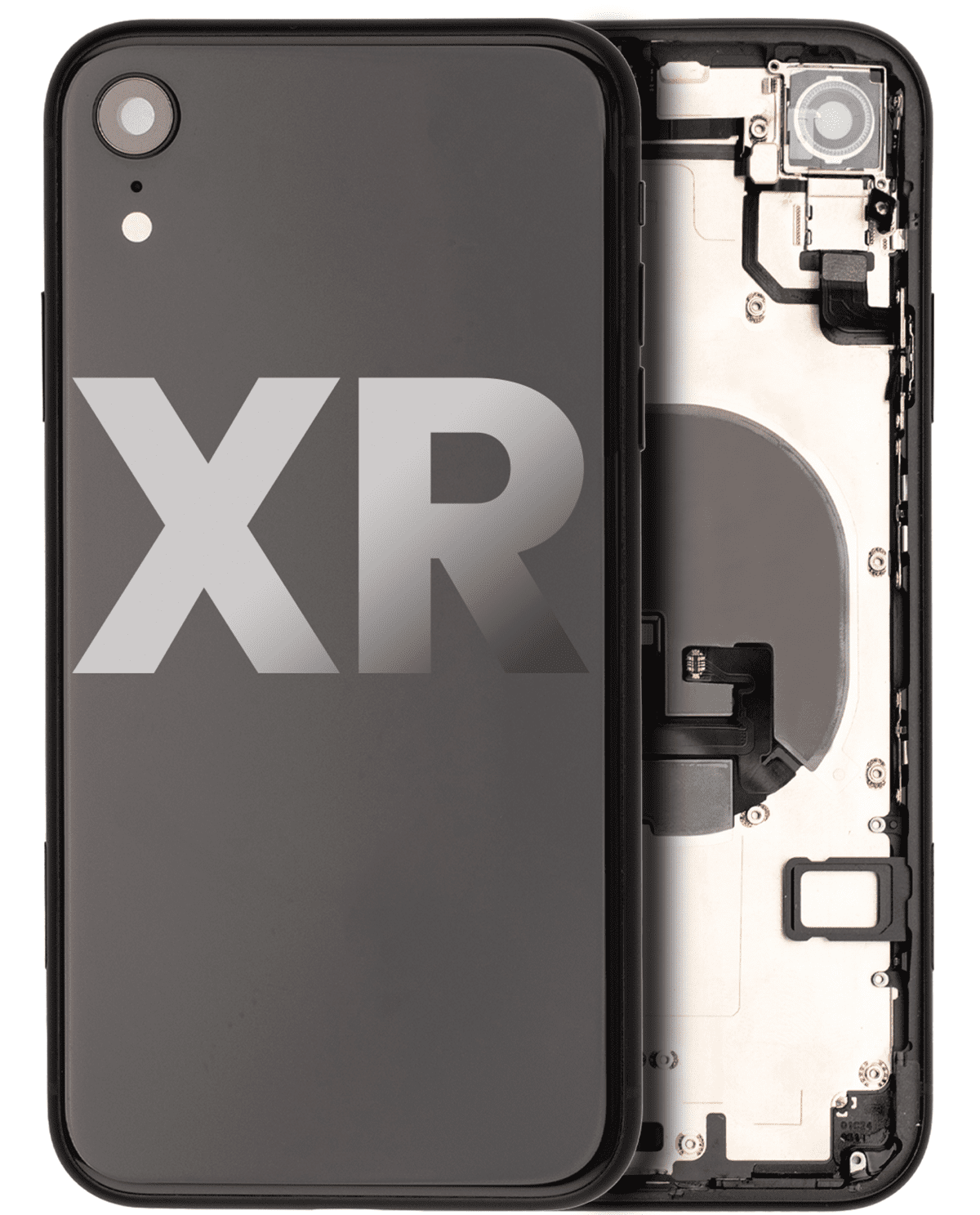 Iphone Xr ile Uyumlu Kasa Bileşenler Önceden Takılmış ile Uyumlu Kasa Kasa Siyah