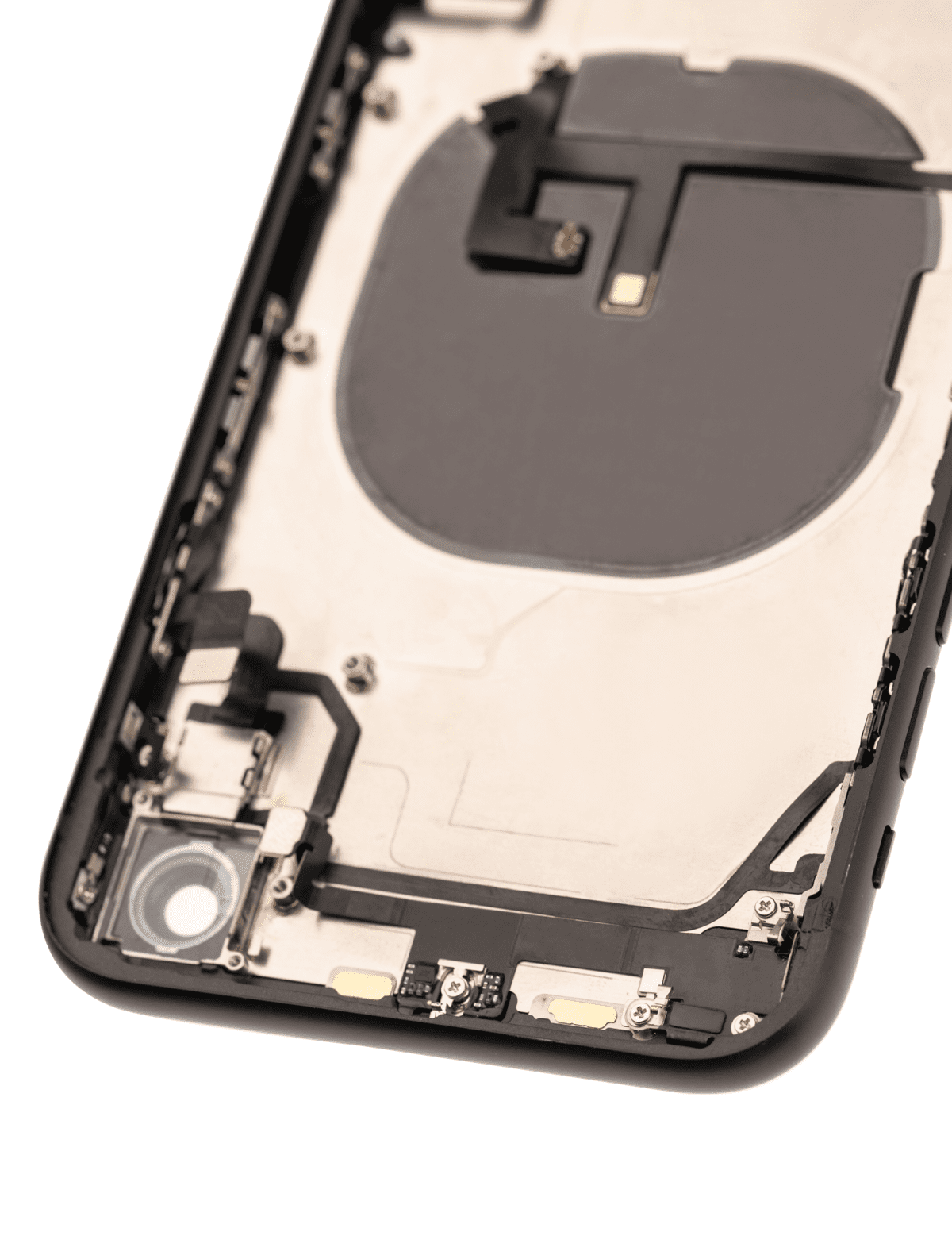 Iphone Xr ile Uyumlu Kasa Bileşenler Önceden Takılmış ile Uyumlu Kasa Kasa Siyah - Görsel 5