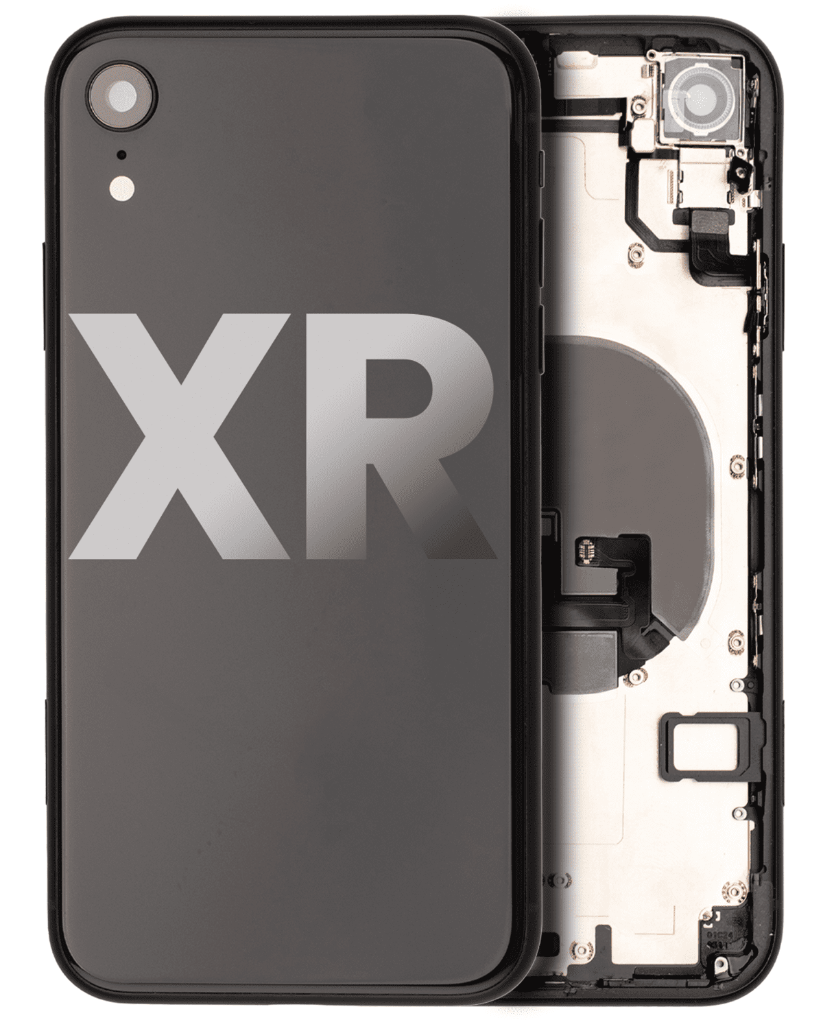 Iphone Xr ile Uyumlu Kasa Bileşenler Önceden Takılmış ile Uyumlu Kasa  Siyah