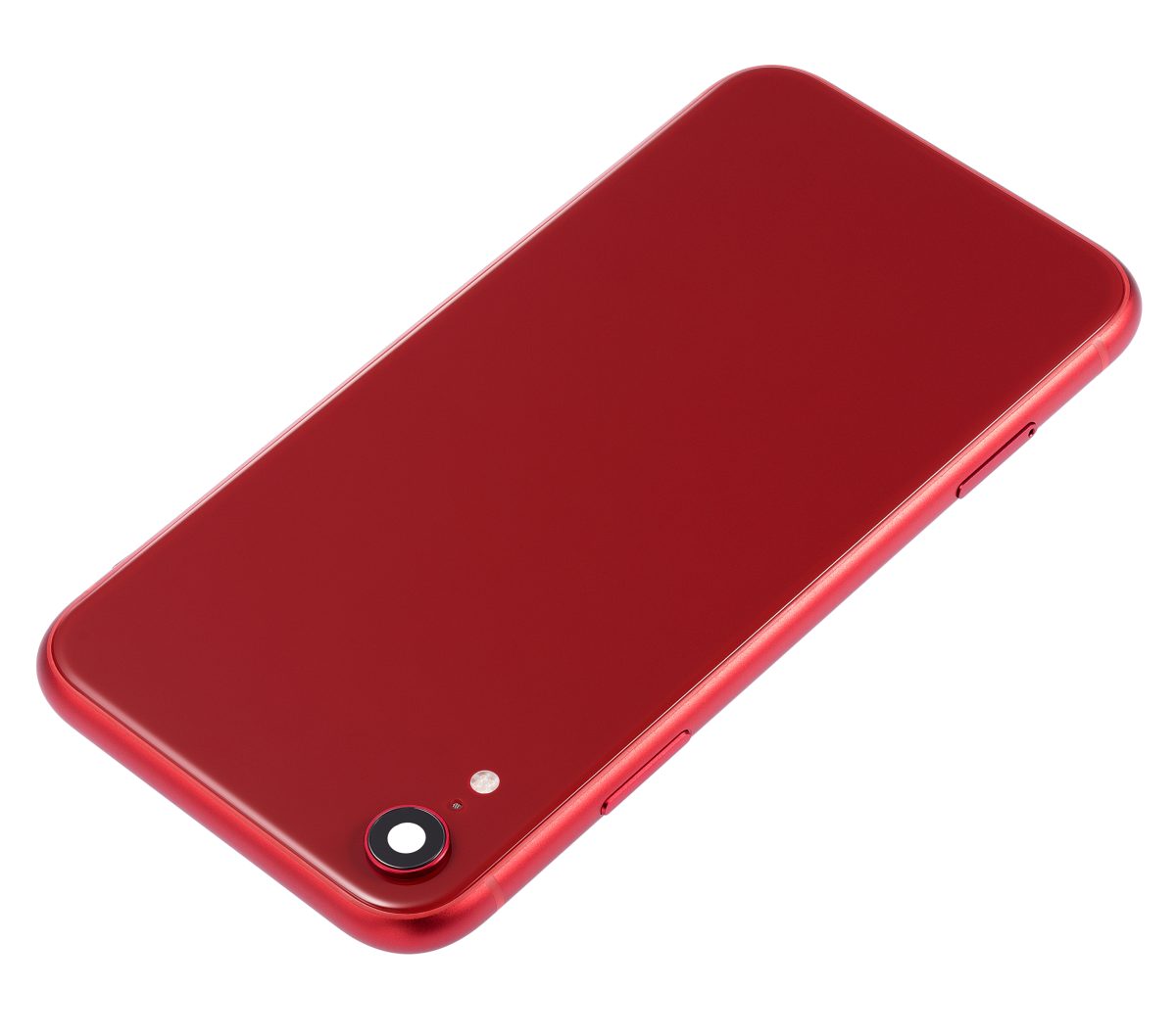 Iphone Xr ile Uyumlu Küçük Bileşenler Önceden Takılmış Arka Muhafaza Logo Yok Plus Kırmızı ile Uyumlu - Görsel 4
