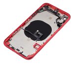Iphone Xr ile Uyumlu Küçük Bileşenler Önceden Takılmış Arka Muhafaza Logo Yok Plus Kırmızı ile Uyumlu - Görsel 5