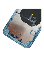 Iphone Xr ile Uyumlu Küçük Bileşenler Önceden Takılmış Arka Muhafaza Logo Yok Plus Mavi ile Uyumlu - Görsel 3