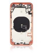 Iphone Xr ile Uyumlu Küçük Bileşenler Önceden Takılmış Arka Muhafaza Logo Yok Plus Mercan ile Uyumlu - Görsel 3