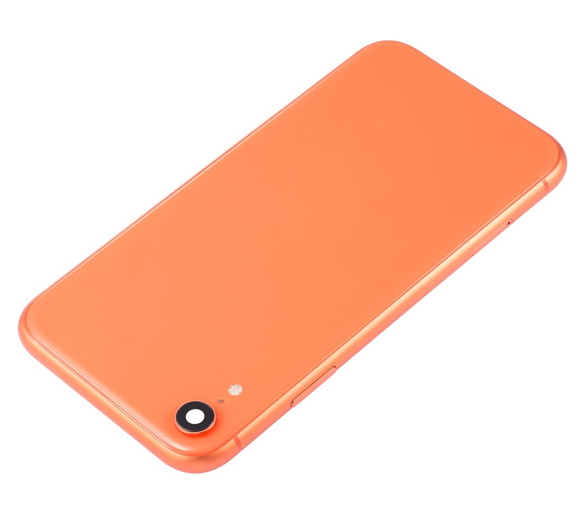 Iphone Xr ile Uyumlu Küçük Bileşenler Önceden Takılmış Arka Muhafaza Logo Yok Plus Mercan ile Uyumlu - Görsel 4