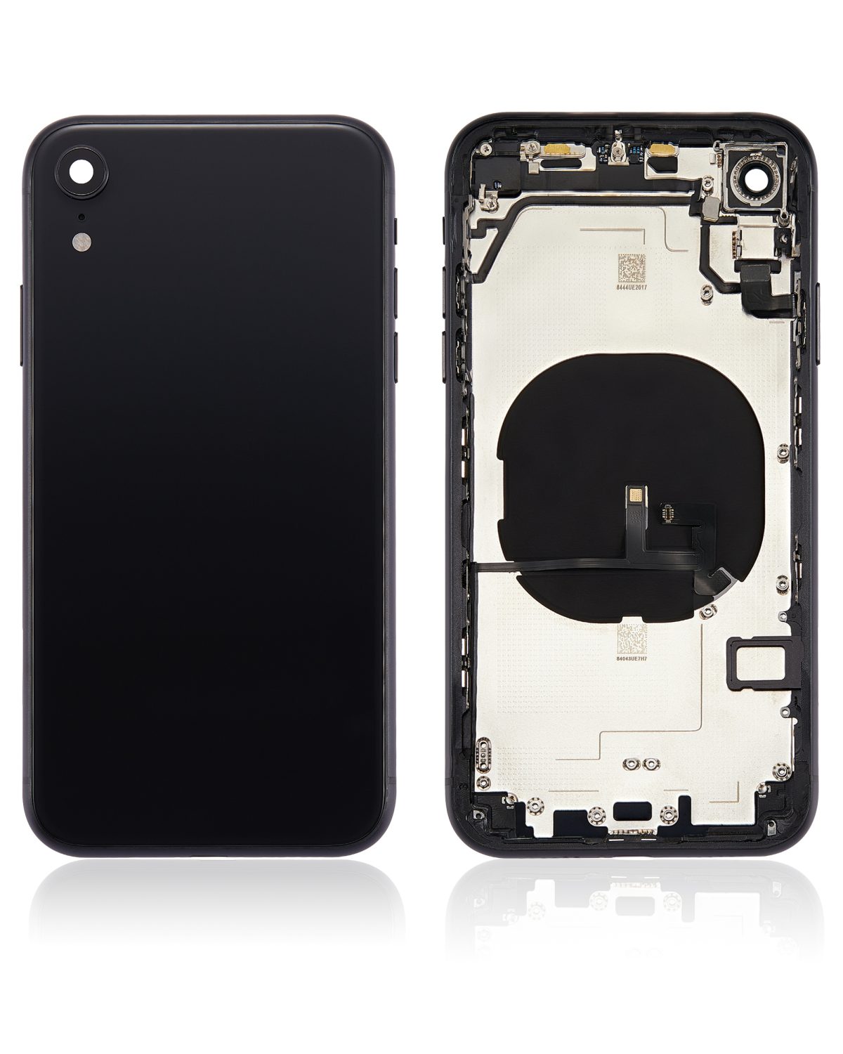 Iphone Xr ile Uyumlu Küçük Bileşenler Önceden Takılmış Arka Muhafaza Logo Yok Plus Uzay Grisi ile Uyumlu - Görsel 2