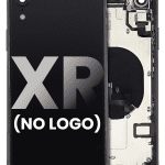 Iphone Xr ile Uyumlu Küçük Bileşenler Önceden Takılmış Arka Muhafaza Logo Yok Plus Uzay Grisi ile Uyumlu