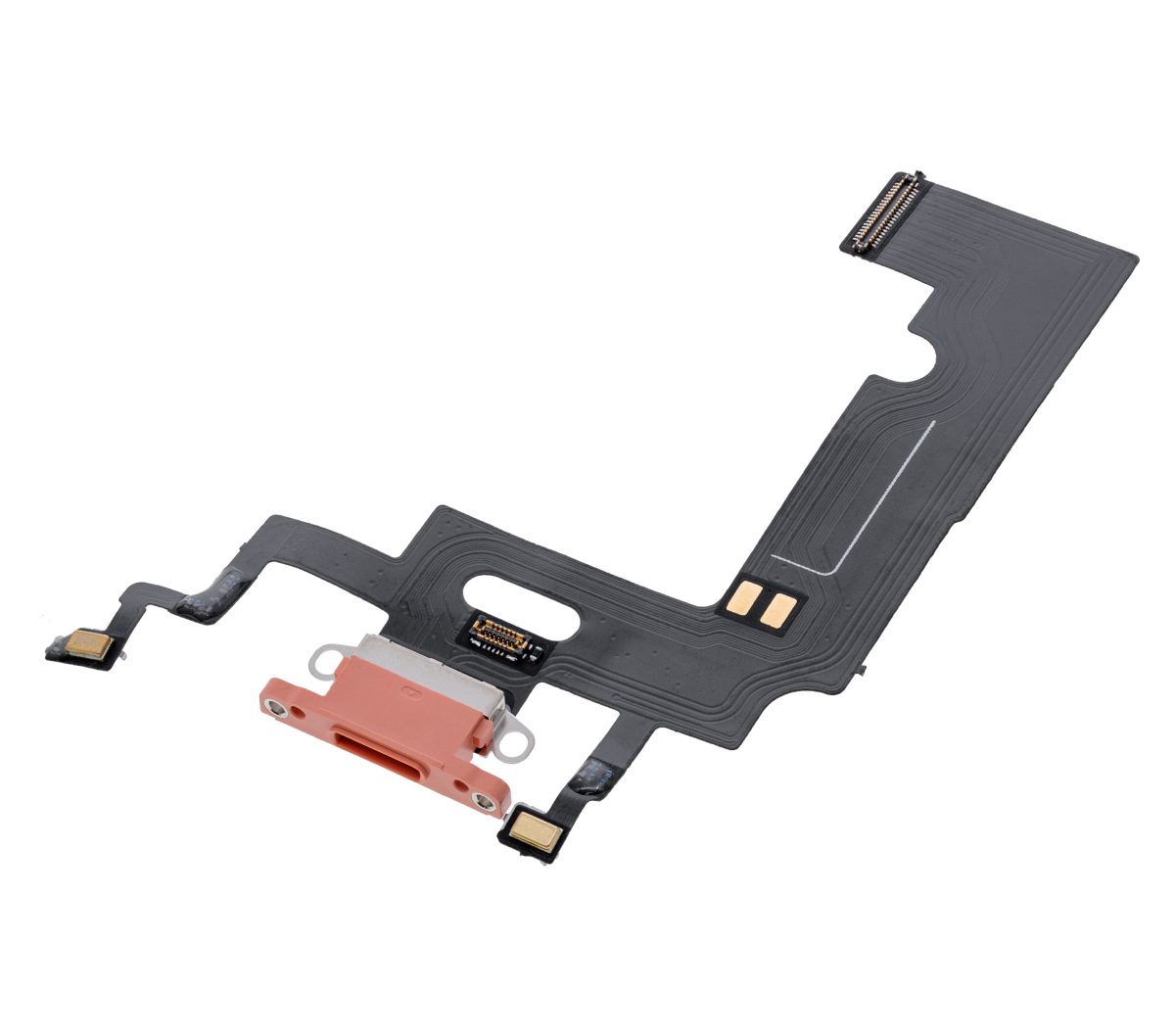 Iphone Xr ile Uyumlu Şarj Portu Esnek Kablosu ile Uyumlu Mercan - Görsel 3