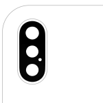 Iphone Xs Max ile Uyumlu Arka Kamera Servis Paket Orjinal Ürün Lensi Sadece Cam Yapışkanlı / XS Max Tüm Renkler 10'lu Paket Plus ile Uyumlu