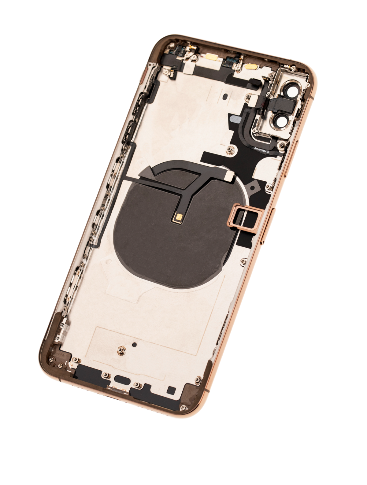 Iphone Xs Max ile Uyumlu Arka Muhafaza Küçük Bileşenlerle Önceden Takılmış ile Uyumlu Kullanılmış  Çekme:  Gold - Görsel 4
