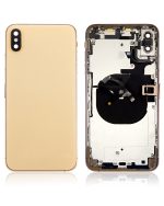 Iphone Xs Max ile Uyumlu Kasa Bileşenler Önceden Takılmış ile Uyumlu Kasa Gold - Görsel 2
