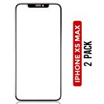 Iphone Xs Max ile Uyumlu Ön Kapak Camı Sadece ile Uyumludur 2 Paket