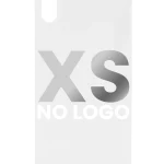 Iphone Xs ile Uyumlu Arka Kapak Camı ile Uyumlu Logo Yok Gümüş