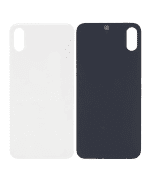 Iphone Xs ile Uyumlu Arka Kapak Camı ile Uyumlu Logo Yok Gümüş - Görsel 4