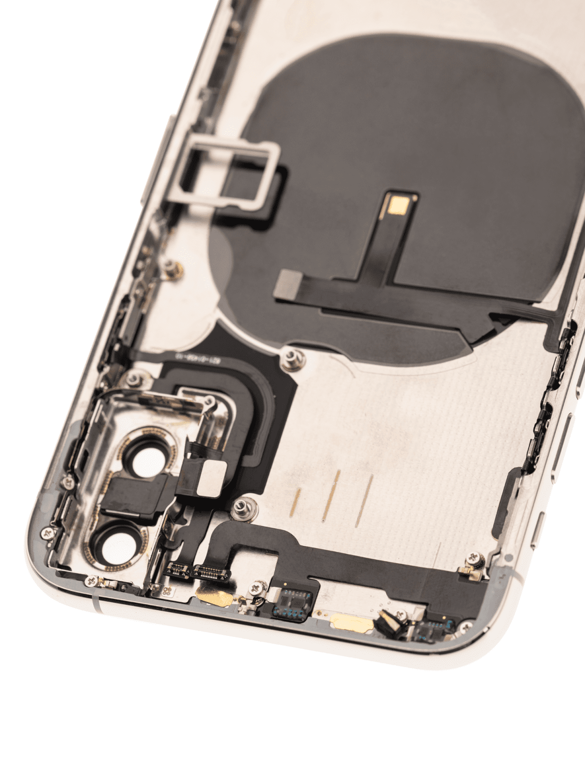 Iphone Xs ile Uyumlu Kasa Bileşenler Önceden Takılmış ile Uyumlu Kasa Kasa Gümüş - Görsel 5