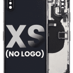 Iphone Xs ile Uyumlu Küçük Bileşenler Önceden Takılmış Arka Muhafaza Logo Yok Plus Uzay Grisi ile Uyumlu