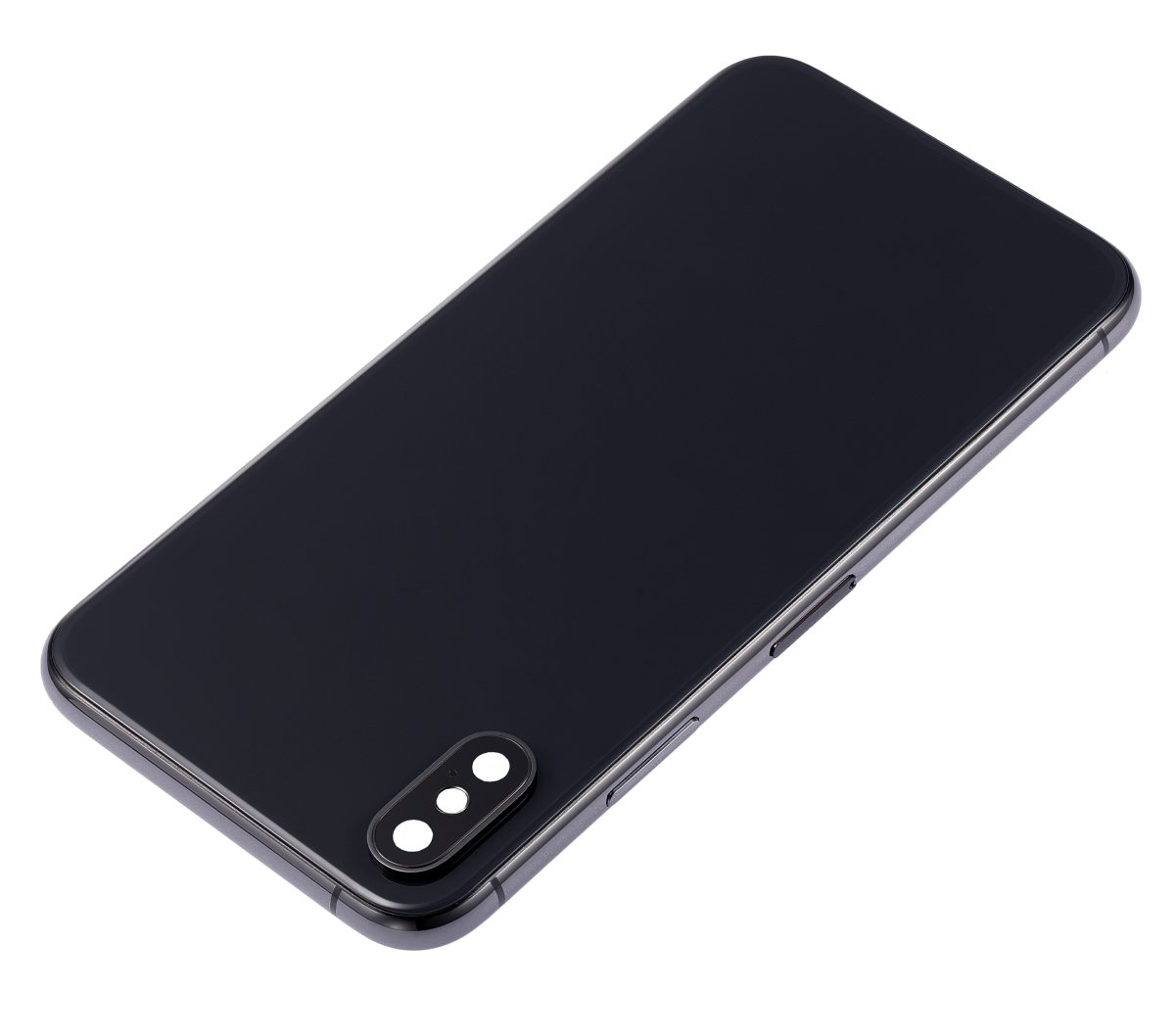 Iphone Xs ile Uyumlu Küçük Bileşenler Önceden Takılmış Arka Muhafaza Logo Yok Plus Uzay Grisi ile Uyumlu - Görsel 4