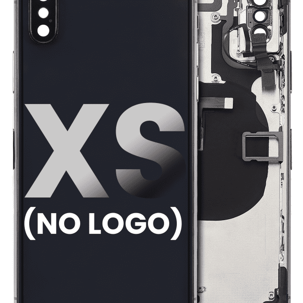 Iphone Xs ile Uyumlu Küçük Bileşenler Önceden Takılmış Arka Muhafaza Logo Yok Plus Uzay Grisi ile Uyumlu