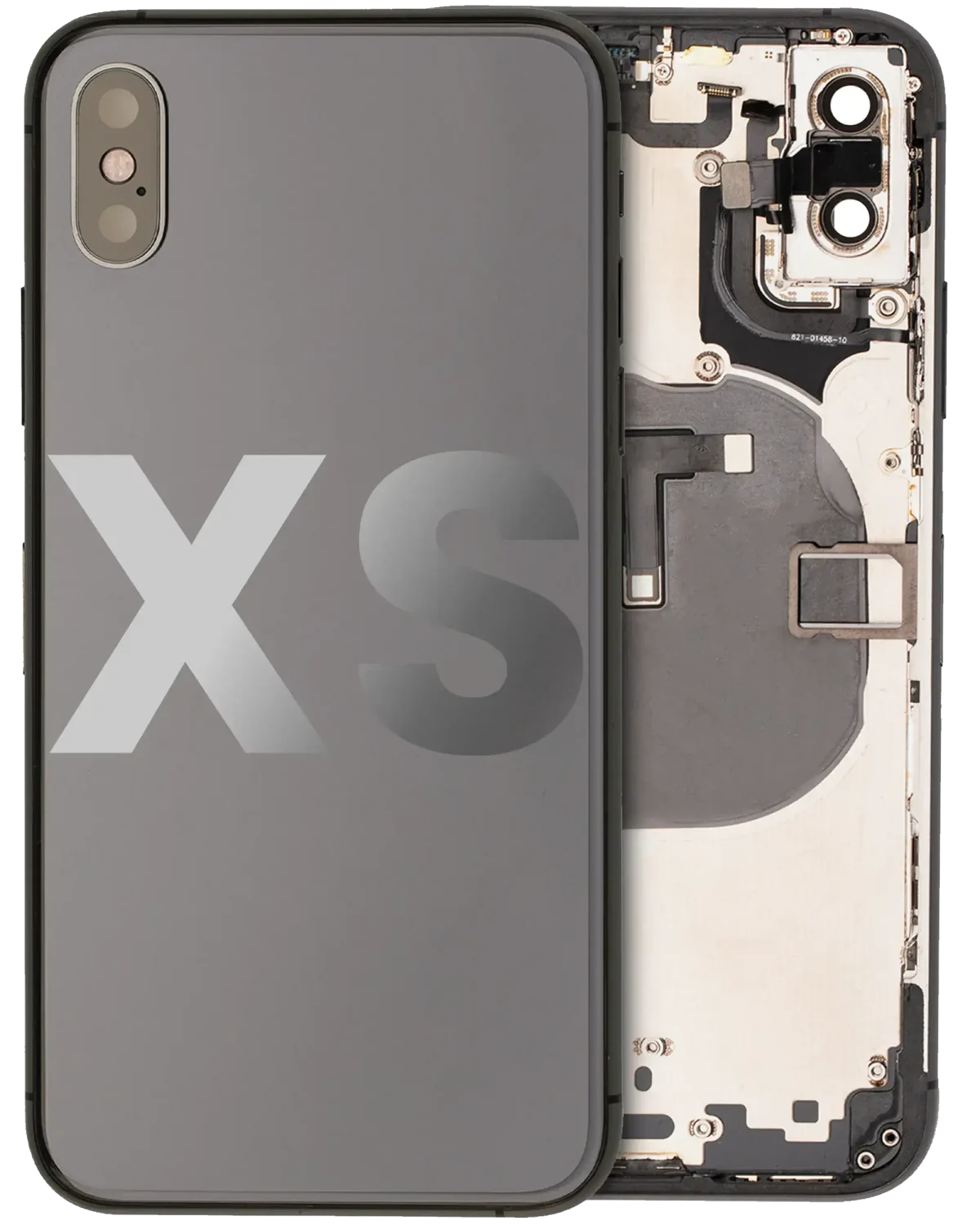 Iphone Xs ile Uyumlu Küçük Bileşenler Önceden Takılmış Arka Muhafaza ile Uyumlu Kullanılmış  Çekme: Sınıf C Uzay Grisi