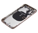 Iphone Xs ile Uyumlu Küçük Bileşenler Önceden Takılmış Arka Muhafaza ile Uyumlu Logo Yok Plus Gold - Görsel 5