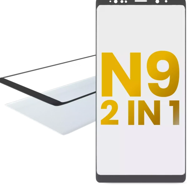 OCA Önceden Yüklenmiş 2'si 1 Arada Ön Cam Samsung Galaxy Note 9 İle Uyumlu