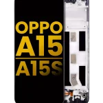 Oppo A15S İle Uyumlu Ekran Dokunmatik Çerçeveli Ekran %100 Orijinal