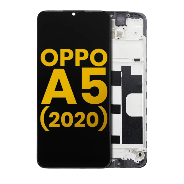 Oppo A5 2020 İle Uyumlu Ekran Dokunmatik Çerçeveli Ekran %100 Orijinal
