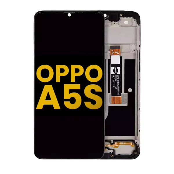 Oppo A5S İle Uyumlu Ekran Dokunmatik Çerçeveli Ekran %100 Orijinal