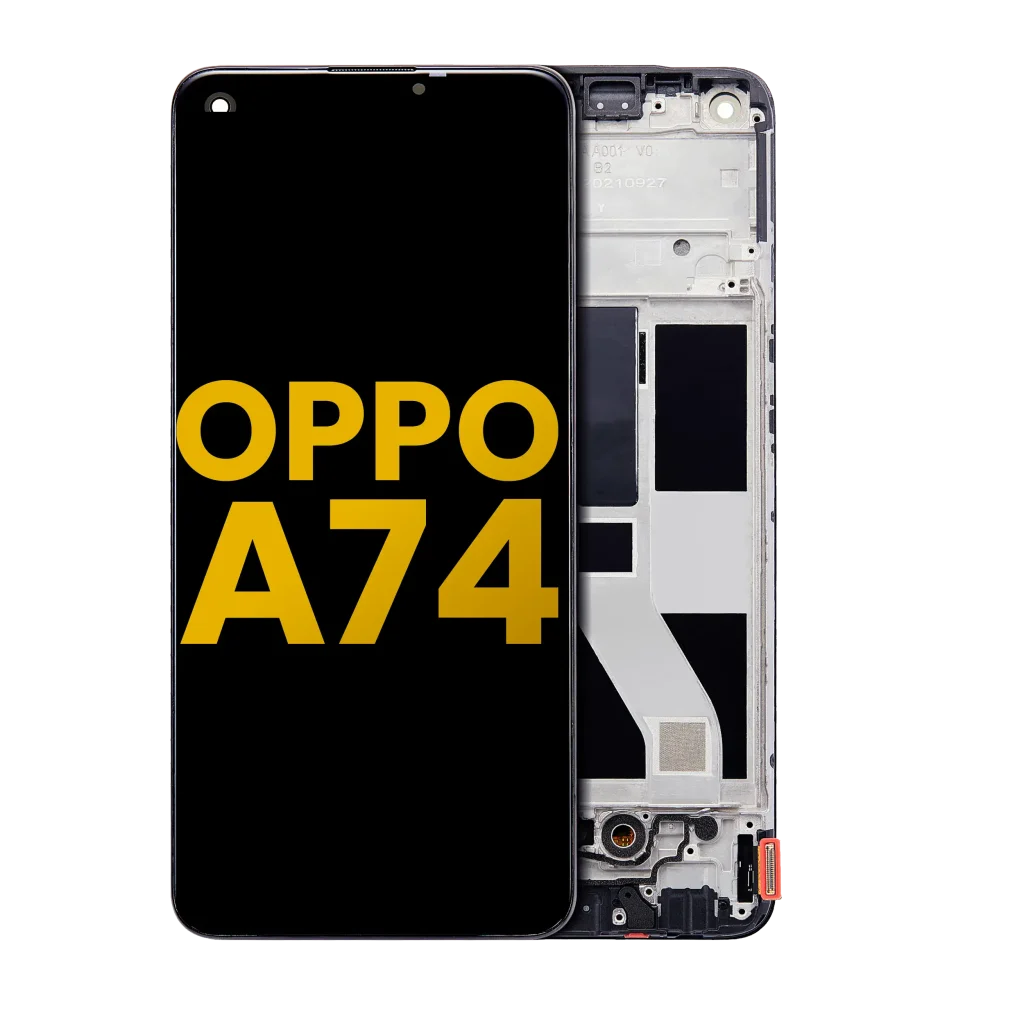 Oppo A74 4G İle Uyumlu Ekran Dokunmatik Çerçeveli Ekran %100 Orijinal