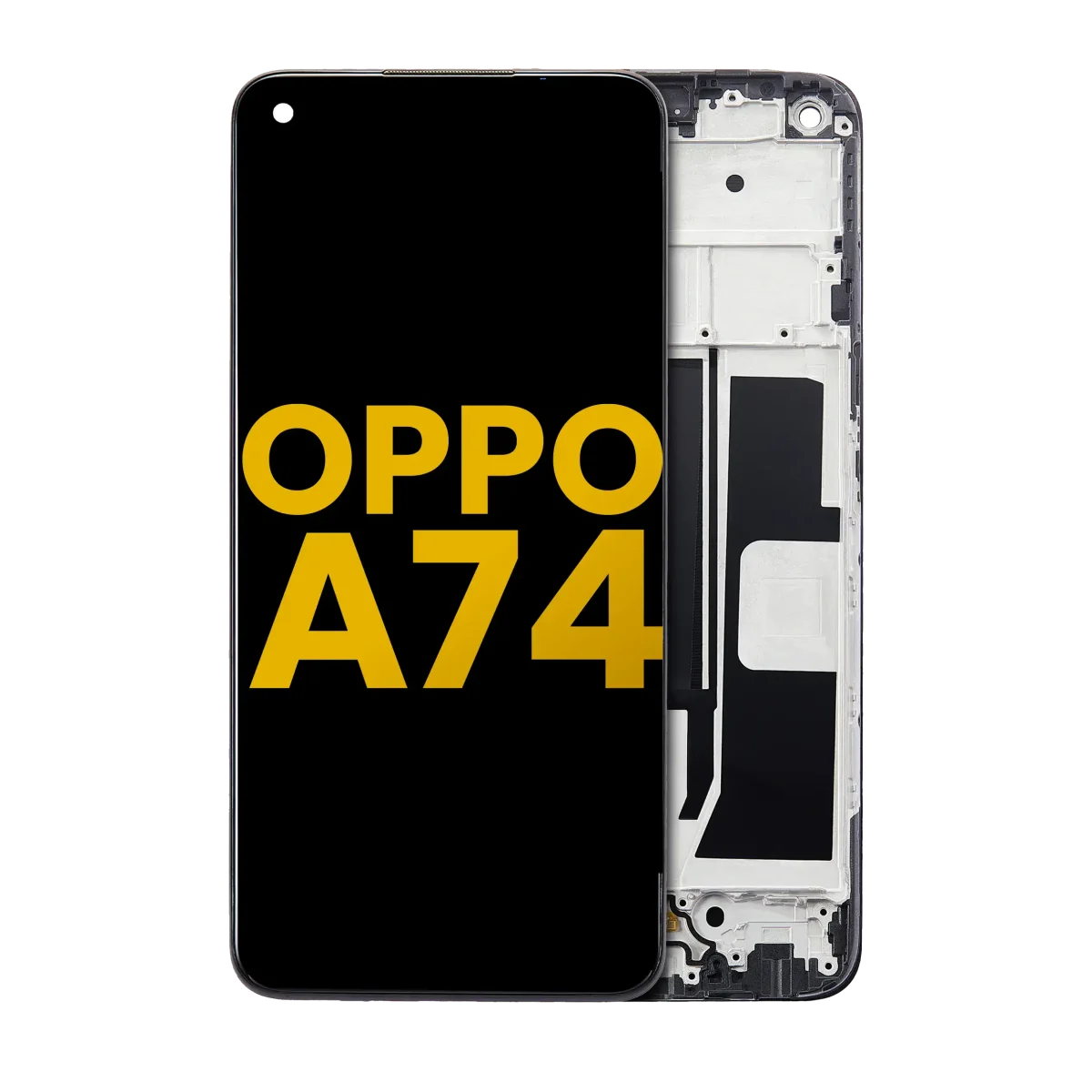 Oppo A74 5G İle Uyumlu Ekran Dokunmatik Çerçeveli Ekran %100 Orijinal