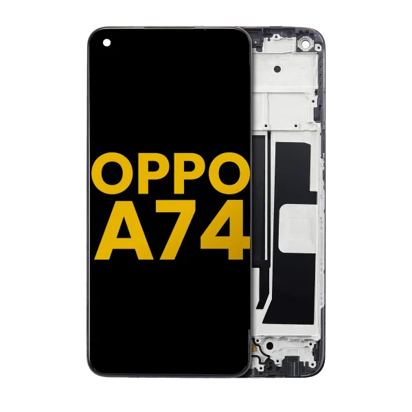 Oppo A74 5G İle Uyumlu Ekran Dokunmatik Çerçeveli Ekran %100 Orijinal