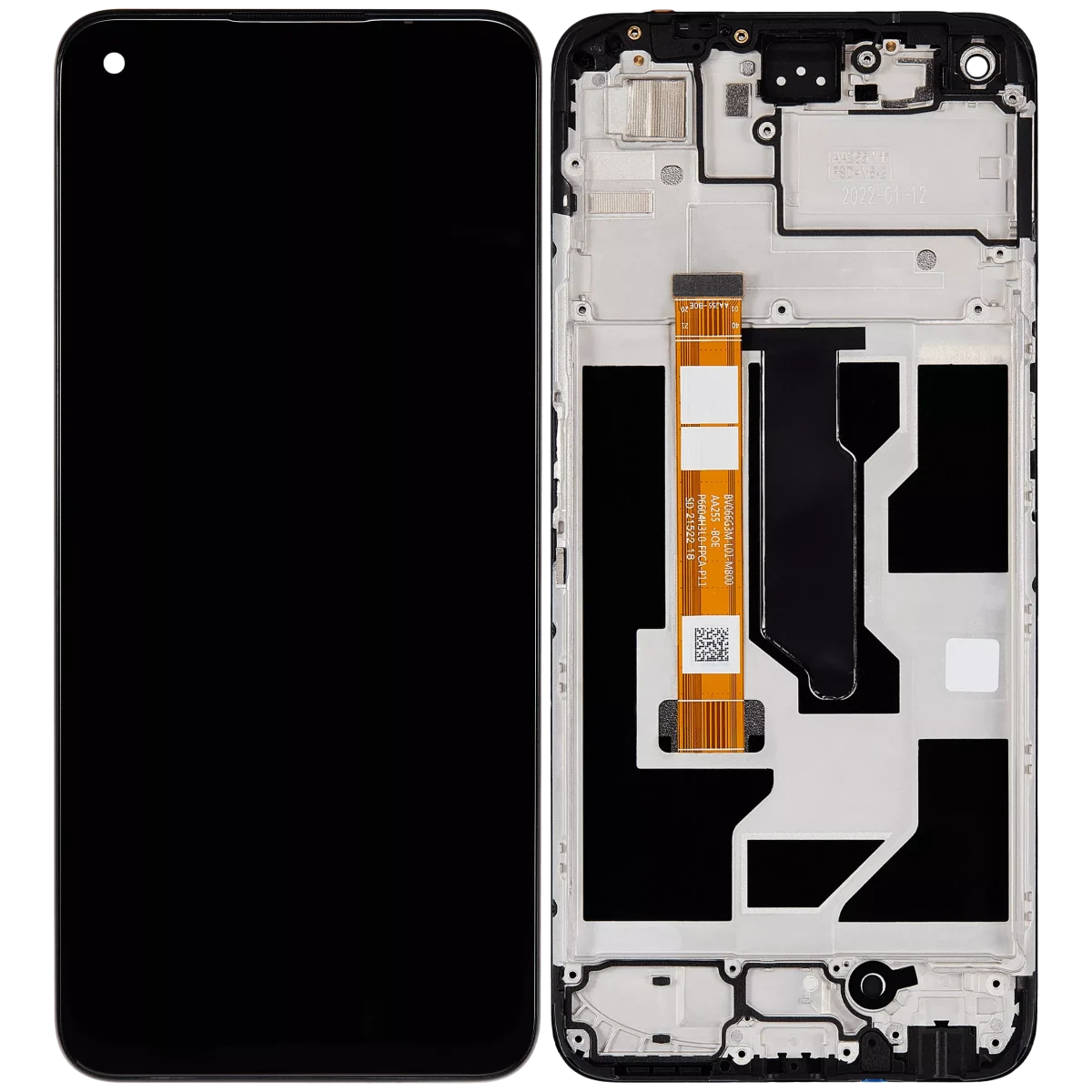 Oppo A76 İle Uyumlu Ekran Dokunmatik Çerçeveli Ekran %100 Orijinal - Görsel 2
