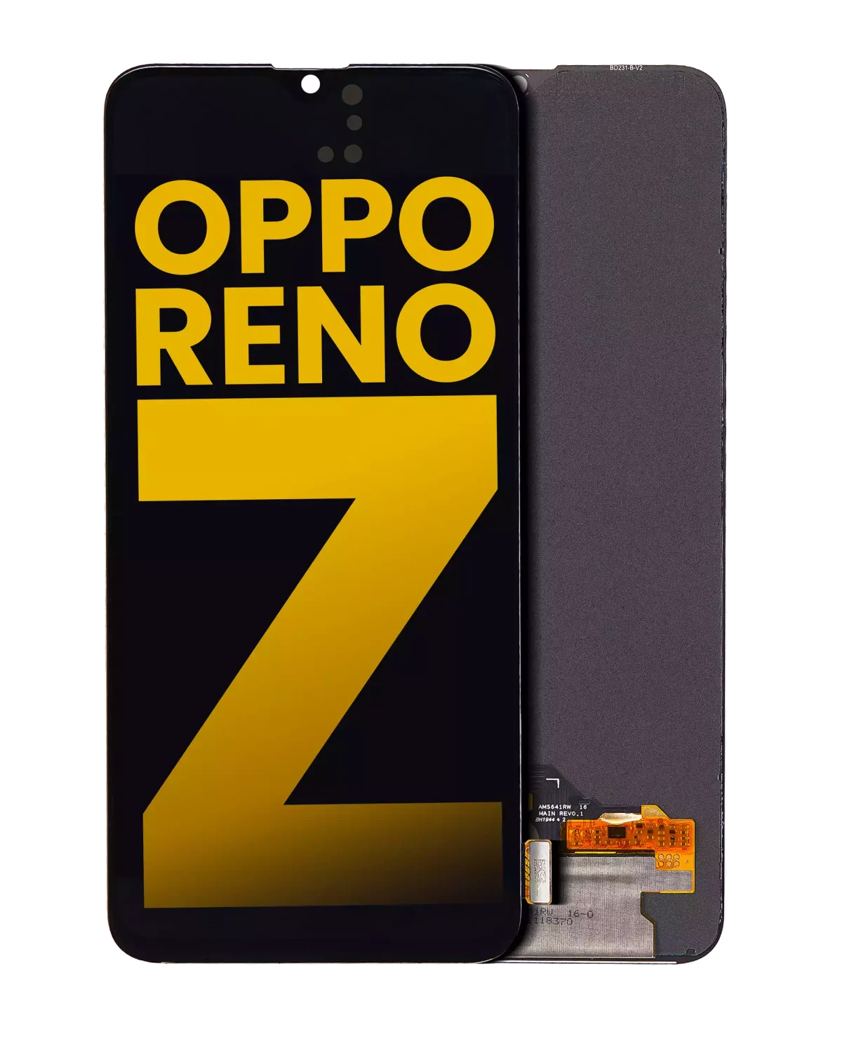 Oppo Reno Z İle Uyumlu Ekran Dokunmatik Çerçevesiz Ekran %100 Orijinal