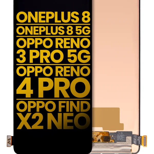 Oppo Reno4 PRO İle Uyumlu Ekran Dokunmatik Çerçevesiz Ekran %100 Orijinal