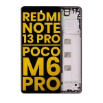 Poco M6 Pro İle Uyumlu Çerçeveli Ekran Dokunmatik (Amoled Ekran) (Gece Yarısı Siyahı) - Görsel 2