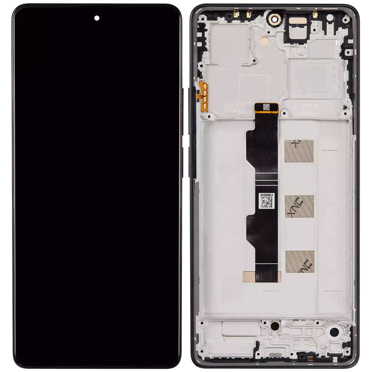 Poco M6 Pro İle Uyumlu Çerçeveli   (Gece Yarısı Siyahı) (Amoled Ekran)