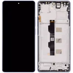 Poco M6 Pro İle Uyumlu Çerçeveli   (Mor) (Amoled Ekran)