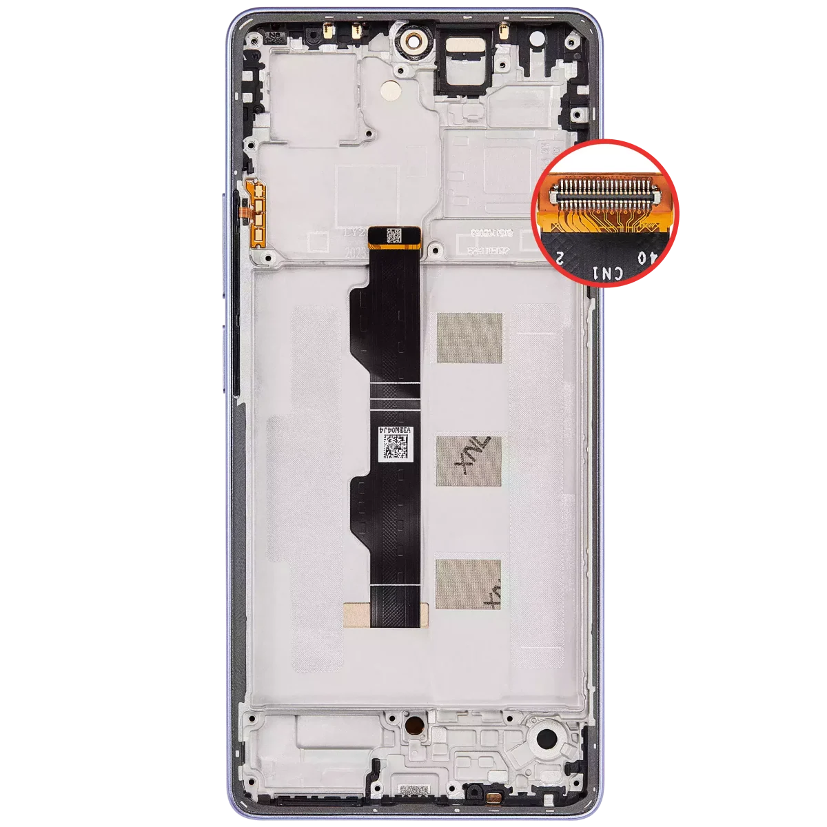 Poco M6 Pro İle Uyumlu Çerçeveli Ekran Dokunmatik (Amoled Ekran) (Mor) - Görsel 3