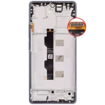 Poco M6 Pro İle Uyumlu Çerçeveli Ekran Dokunmatik (Amoled Ekran) (Mor) - Görsel 3
