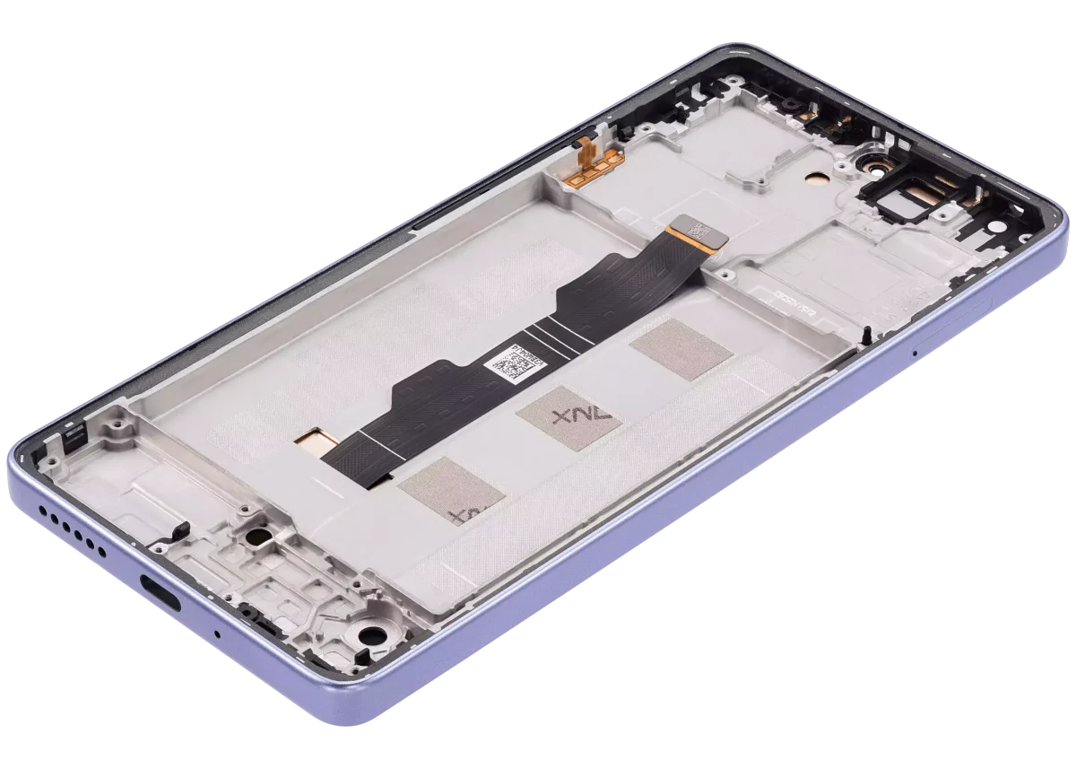 Poco M6 Pro İle Uyumlu Çerçeveli Ekran Dokunmatik (Amoled Ekran) (Mor) - Görsel 5