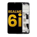 Realme 6i İle Uyumlu Ekran Dokunmatik Çerçeveli %100 Orijinal Servis (Tüm Renkler İle Uyumlu)