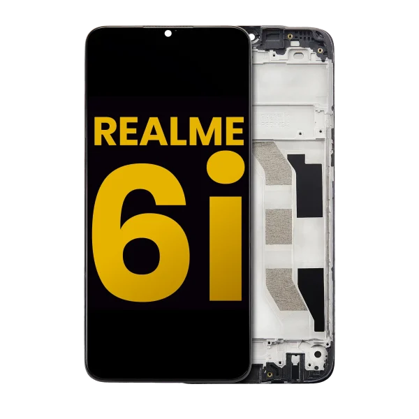 Realme 6i İle Uyumlu Ekran Dokunmatik Çerçeveli %100 Orijinal Servis (Tüm Renkler İle Uyumlu)