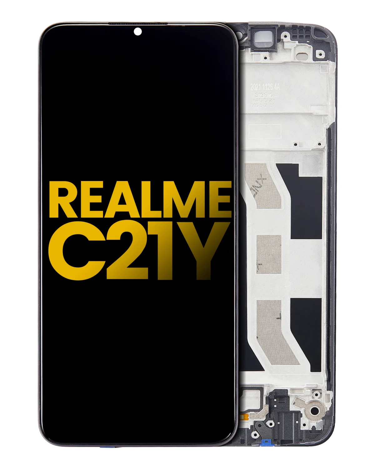 Realme C21Y İle Uyumlu Ekran Dokunmatik Çerçeveli %100 Orijinal Servis (Tüm Renkler İle Uyumlu)